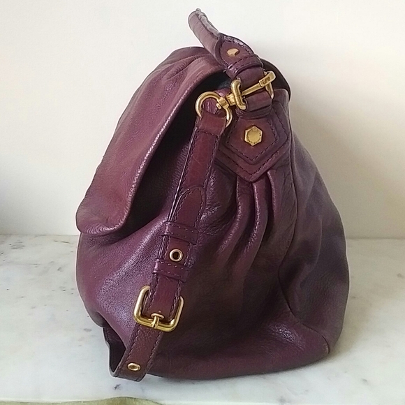 MARC JACOBS - large lilac soft leather shoulder bag - Picture 5 of 11